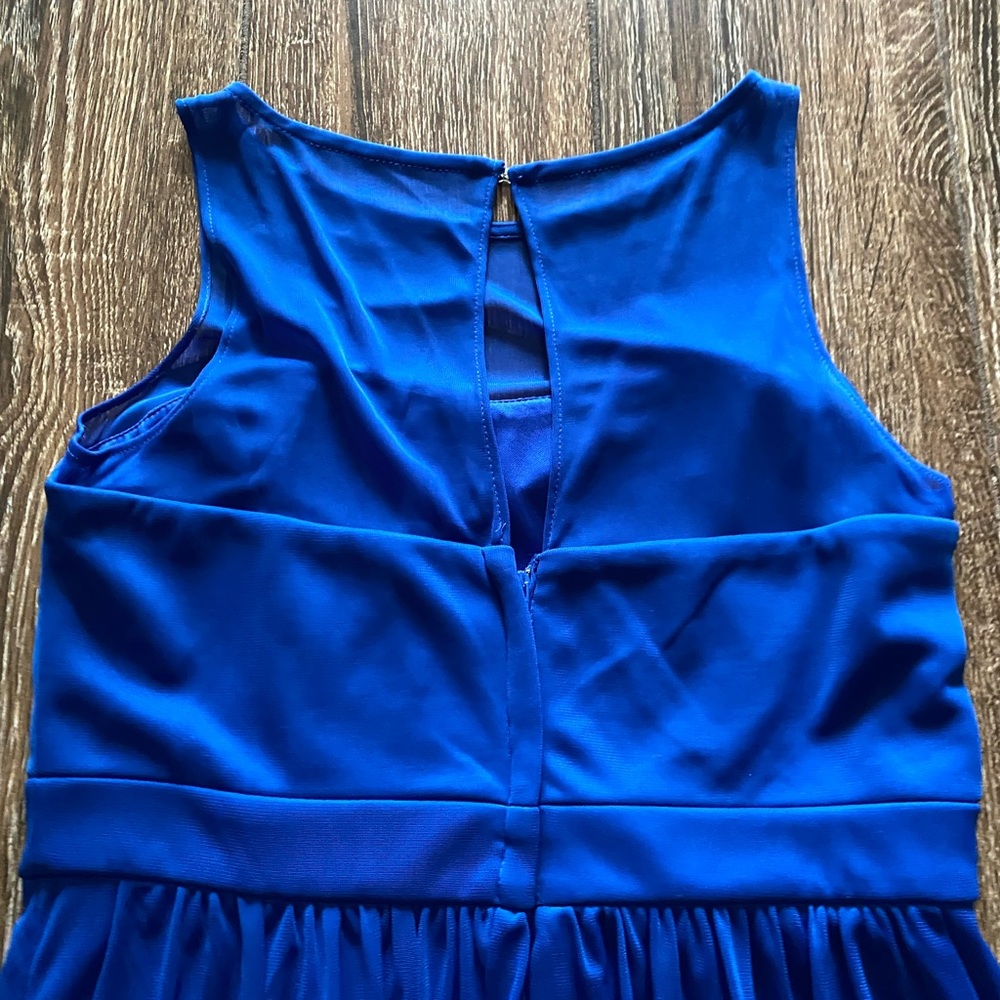 DAVID’S BRIDAL royal blue midi dress - Picture 5 of 10